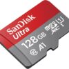 SanDisk 128GB Ultra microSDXC A1 UHS-I/U1 Class 10 Memory Card with Adapter, Speed Up to 140MB/s (SDSQUAB-128G-GN6MA)