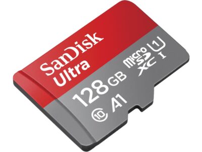 SanDisk 128GB Ultra microSDXC A1 UHS-I/U1 Class 10 Memory Card with Adapter, Speed Up to 140MB/s (SDSQUAB-128G-GN6MA)