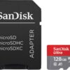 SanDisk 128GB Ultra microSDXC A1 UHS-I/U1 Class 10 Memory Card with Adapter, Speed Up to 140MB/s (SDSQUAB-128G-GN6MA)