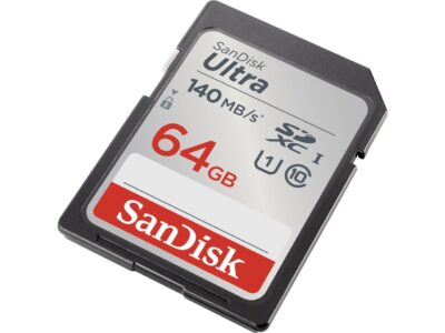 SanDisk 64GB Ultra SDXC UHS-I / Class 10 Memory Card, Speed Up to 140MB/s (SDSDUNB-064G-GN6IN)