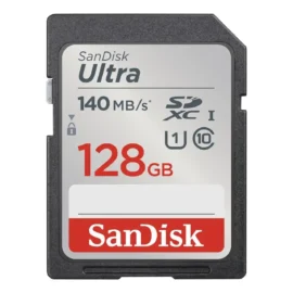 SanDisk 128GB Ultra SDXC UHS-I / Class 10 Memory Card, Speed Up to 140MB/s (SDSDUNB-128G-GN6IN)