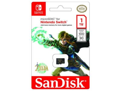 SanDisk 1TB microSDXC UHS-I for Nintendo Switch, Speed Up to 100MB/s (SDSQXAO-1T00-GN6ZN)