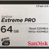 SanDisk 512GB Extreme PRO CFast 2.0 Memory Card - SDCFSP-512G-G46D