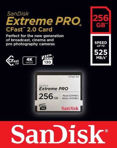 SanDisk 512GB Extreme PRO CFast 2.0 Memory Card - SDCFSP-512G-G46D