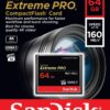 SanDisk 128GB Extreme PRO CompactFlash Memory Card UDMA 7 Speed Up To 160MB/s- SDCFXPS-128G-X46