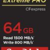 SanDisk Extreme Pro 64GB CFExpress Flash Card Model SDCFE-064G-GN4NN