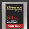 SanDisk 128GB Extreme PRO CFexpress Card Type B - SDCFE-128G-GN4NN, Silver