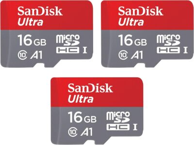 [Older Version] SanDisk 16GB Ultra microSDHC UHS-I Memory Card with Adapter - 98MB/s, C10, U1, Full HD, A1, Micro SD Card - SDSQUAR-016G-GN6MA