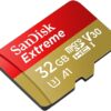 32GB SanDisk Extreme (Ten Pack) 4K Micro Memory Card (SDSQXAF-032G-GN6MN) UHD Video Speed 30 UHS-1 V30 32G MicroSD HC Bundle with Everything But Stromboli Card Reader