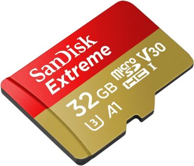 32GB SanDisk Extreme (Ten Pack) 4K Micro Memory Card (SDSQXAF-032G-GN6MN) UHD Video Speed 30 UHS-1 V30 32G MicroSD HC Bundle with Everything But Stromboli Card Reader