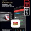 SanDisk 128GB Extreme microSD UHS I Card for 4K Video on Smartphones, Action Cams & Drones 190MB/s Read, 90MB/s Write SDSQXAA 128G GN6MN, Red/Gold