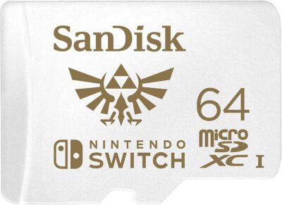 SanDisk 128GB (1 Pack) MicroSD Nintendo Switch MicroSDXC Memory Card for Switch & Switch Lite SDSQXAO-128G Bundle with (1) GoRAM Case (128, GB), Red, SDSQXAO-128G-GN3ZN