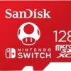 SanDisk 128GB (1 Pack) MicroSD Nintendo Switch MicroSDXC Memory Card for Switch & Switch Lite SDSQXAO-128G Bundle with (1) GoRAM Case (128, GB), Red, SDSQXAO-128G-GN3ZN