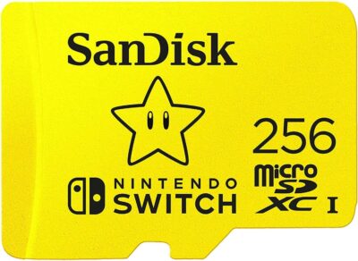 SanDisk 128GB (1 Pack) MicroSD Nintendo Switch MicroSDXC Memory Card for Switch & Switch Lite SDSQXAO-128G Bundle with (1) GoRAM Case (128, GB), Red, SDSQXAO-128G-GN3ZN