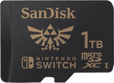 SanDisk 128GB (1 Pack) MicroSD Nintendo Switch MicroSDXC Memory Card for Switch & Switch Lite SDSQXAO-128G Bundle with (1) GoRAM Case (128, GB), Red, SDSQXAO-128G-GN3ZN