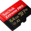 SanDisk 64GB Extreme PRO? microSD? UHS-I Card with Adapter C10, U3, V30, A2, 200MB/s Read 90MB/s Write SDSQXCU-064G-GN6MA