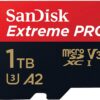 SanDisk Extreme Pro 1TB Micro SD Memory Card Works with Hero 12 Black GoPro Action Camera (SDSQXCD-1T00-GN6MA) Bundle with 1 Everything But Stromboli MicroSDXC & SD Card Reader