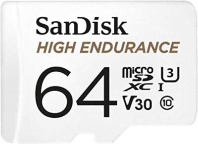 SanDisk 512GB High Endurance Video microSDXC Card with Adapter for Dash Cam and Home Monitoring Systems - C10, U3, V30, 4K UHD, Micro SD Card - SDSQQNR-512G-GN6IA