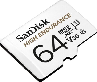 SanDisk 512GB High Endurance Video microSDXC Card with Adapter for Dash Cam and Home Monitoring Systems - C10, U3, V30, 4K UHD, Micro SD Card - SDSQQNR-512G-GN6IA