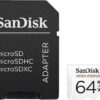 SanDisk 512GB High Endurance Video microSDXC Card with Adapter for Dash Cam and Home Monitoring Systems - C10, U3, V30, 4K UHD, Micro SD Card - SDSQQNR-512G-GN6IA