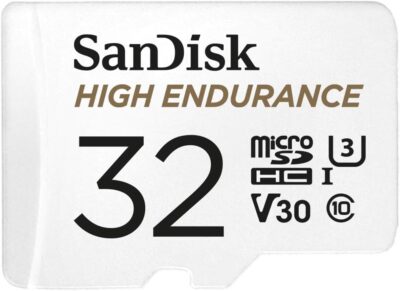 SanDisk 512GB High Endurance Video microSDXC Card with Adapter for Dash Cam and Home Monitoring Systems - C10, U3, V30, 4K UHD, Micro SD Card - SDSQQNR-512G-GN6IA