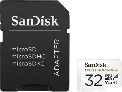 SanDisk 512GB High Endurance Video microSDXC Card with Adapter for Dash Cam and Home Monitoring Systems - C10, U3, V30, 4K UHD, Micro SD Card - SDSQQNR-512G-GN6IA