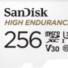 SanDisk 512GB High Endurance Video microSDXC Card with Adapter for Dash Cam and Home Monitoring Systems - C10, U3, V30, 4K UHD, Micro SD Card - SDSQQNR-512G-GN6IA