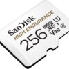 SanDisk 512GB High Endurance Video microSDXC Card with Adapter for Dash Cam and Home Monitoring Systems - C10, U3, V30, 4K UHD, Micro SD Card - SDSQQNR-512G-GN6IA