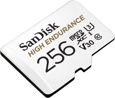 SanDisk 512GB High Endurance Video microSDXC Card with Adapter for Dash Cam and Home Monitoring Systems - C10, U3, V30, 4K UHD, Micro SD Card - SDSQQNR-512G-GN6IA