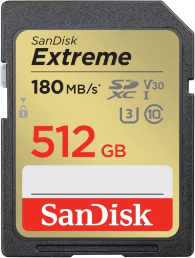 SanDisk 64GB Extreme SDXC UHS-I Memory Card - C10, U3, V30, 4K, UHD, SD Card - SDSDXV2-064G-GNCIN