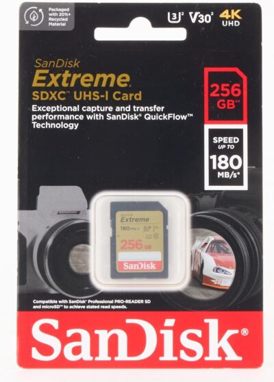 SanDisk 64GB Extreme SDXC UHS-I Memory Card - C10, U3, V30, 4K, UHD, SD Card - SDSDXV2-064G-GNCIN