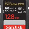 SanDisk 128GB Extreme PRO SDXC UHS-II Memory Card - C10, U3, V60, 6K, 4K UHD, SD Card - SDSDXEP-128G-GN4IN