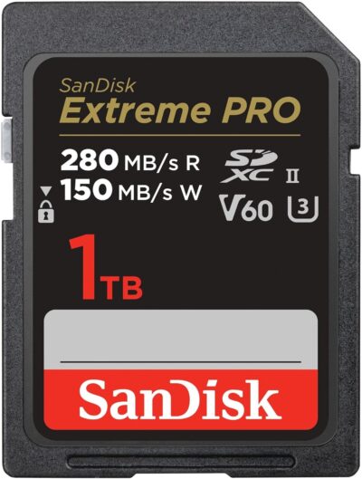 SanDisk 128GB Extreme PRO SDXC UHS-II Memory Card - C10, U3, V60, 6K, 4K UHD, SD Card - SDSDXEP-128G-GN4IN