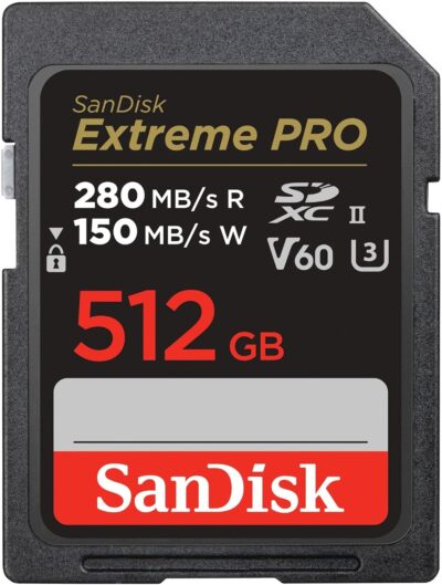 SanDisk 128GB Extreme PRO SDXC UHS-II Memory Card - C10, U3, V60, 6K, 4K UHD, SD Card - SDSDXEP-128G-GN4IN