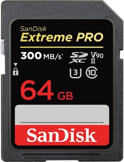 SanDisk 512GB Extreme PRO SDXC UHS-II Memory Card - C10, U3, V90, 8K, 4K, Full HD Video, SD Card - SDSDXDK-512G-GN4IN