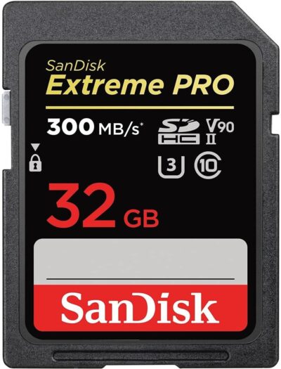 SanDisk 512GB Extreme PRO SDXC UHS-II Memory Card - C10, U3, V90, 8K, 4K, Full HD Video, SD Card - SDSDXDK-512G-GN4IN