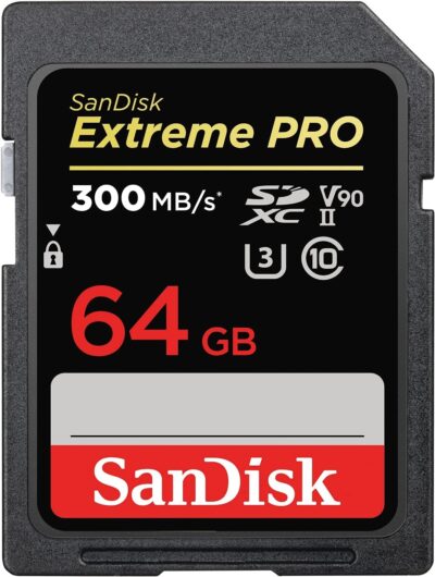 SanDisk 512GB Extreme PRO SDXC UHS-II Memory Card - C10, U3, V90, 8K, 4K, Full HD Video, SD Card - SDSDXDK-512G-GN4IN