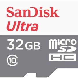 SanDisk Ultra 32GB microSDHC UHS-I Card with Adapter 100MB/s - SDSQUNR-032G-GN3MA