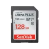 SanDisk Ultra PLUS SD Card, 128GB, SDSDUW3-128G-AN6IN