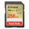 SanDisk 256GB Extreme SDXC UHS-I/U3 Class 10 V30 Memory Card, Speed Up to 180MB/s (SDSDXVV-256G-GNCIN)