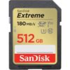 SanDisk Extreme 512GB Secure Digital Extended Capacity (SDXC) Flash Card Model SDSDXVV-512G-GNCIN