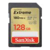 SanDisk 128GB Extreme SDXC UHS-I/U3 Class 10 V30 Memory Card, Speed Up to 180MB/s (SDSDXVA-128G-GNCIN)