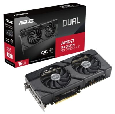 ASUS Dual Radeon RX 7800 XT OC Edition 16GB GDDR6 Video Card/DUAL-RX7800XT-O16G