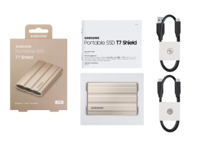 SAMSUNG T7 SHIELD BEIGE (MU-PE2T0K/WW) 2TB PORTABLE SSD T7 SHIELD USB 3.2 BEIGE