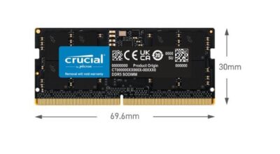 Crucial 16gb Ddr5 sodimm 262-Pin DDR5 4800 (PC4 38400) Laptop Memory Model CT16G48C40S5