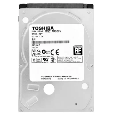 TOSHIBA MQ01ABD075 750GB 5400 RPM 8MB Cache SATA 3.0Gb/s 2.5" Internal Notebook Hard Drive