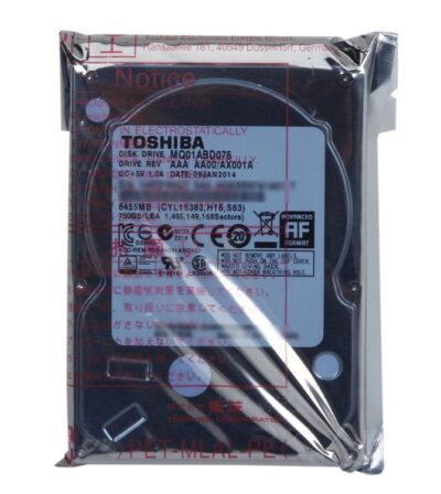 TOSHIBA MQ01ABD075 750GB 5400 RPM 8MB Cache SATA 3.0Gb/s 2.5" Internal Notebook Hard Drive