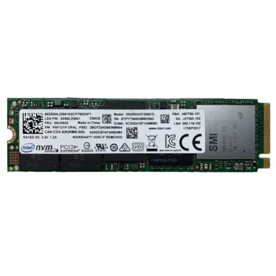 SSDPEKKF256G7L Intel Pro 6000p Series 256GB TLC PCI Express 3.0 x4 NVMe (AES-256) M.2 2280 Internal Solid State Drive (SSD) Mfr