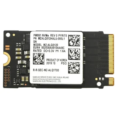 Samsung SSD 512GB PM991 M.2 2242 42mm NVMe PCIe Gen3 x4 MZALQ512HALU MZ-ALQ5120 Solid State Drive M Key