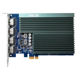 ASUS NVIDIA GeForce GT730 Graphics Card (PCIe 2.0, 2GB GDDR5 Memory, 4X HDMI Ports, Single-Slot Design, Passive Cooling)